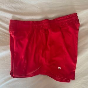 Lululemon Hotty Hot High-Rise 4” shorts.